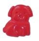 Preview: Bouton pour enfants comme des chien en rouge 20 mm 0,79 inch